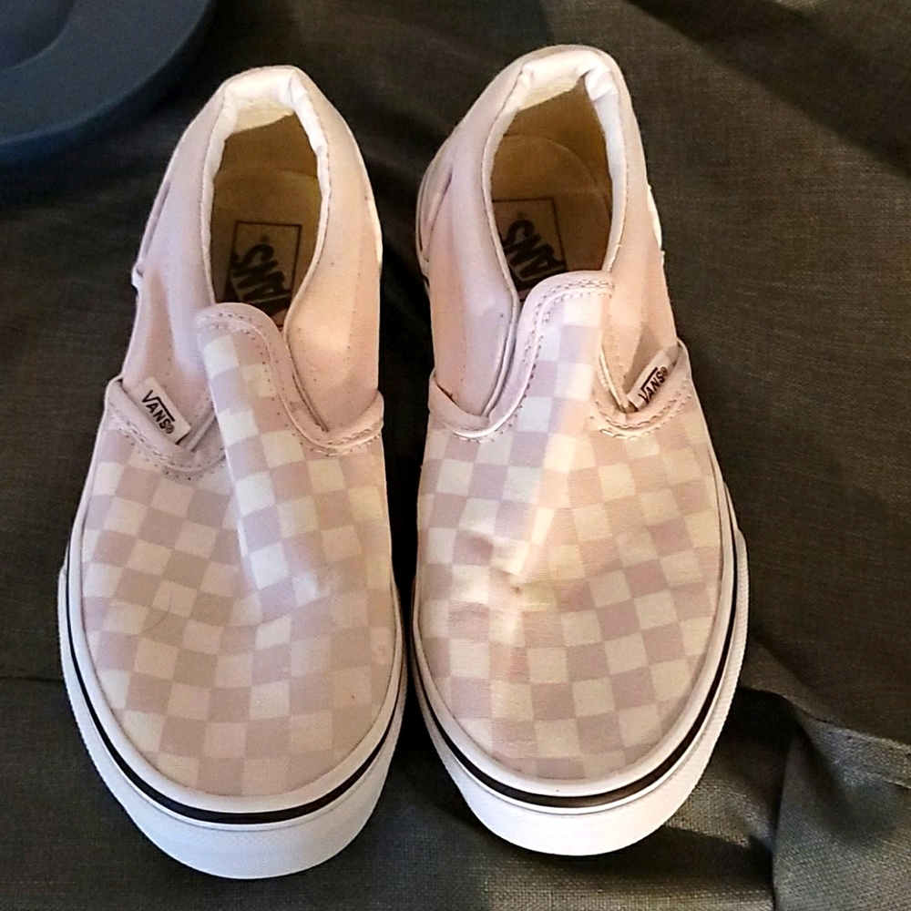 Pink checkered vans 3